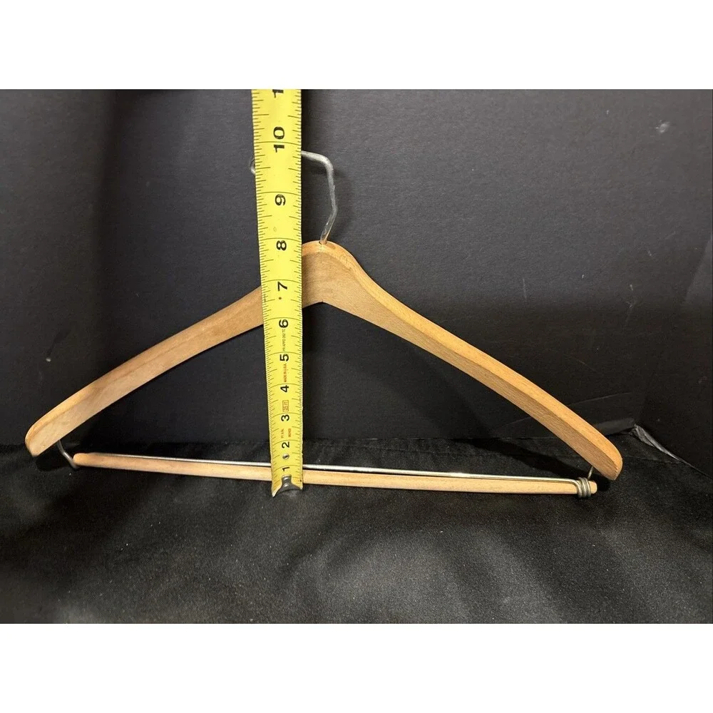 Lot of 3 Vintage Adult Size Wooden Hangers with 2 Different Kinds Wood Hangers